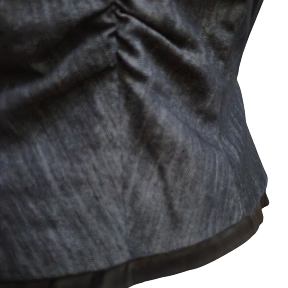 Denim Fitted Women's Vest Size Medium - Picture 3 of 4